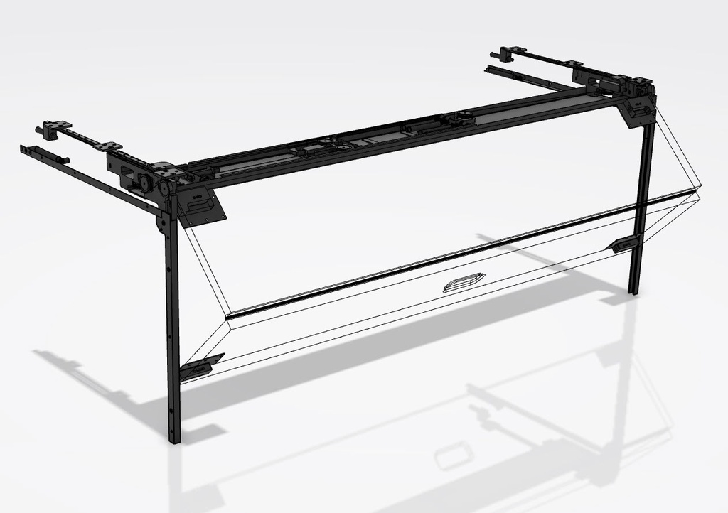 GALLEY BIFOLD DOOR MECHANISM